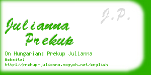 julianna prekup business card